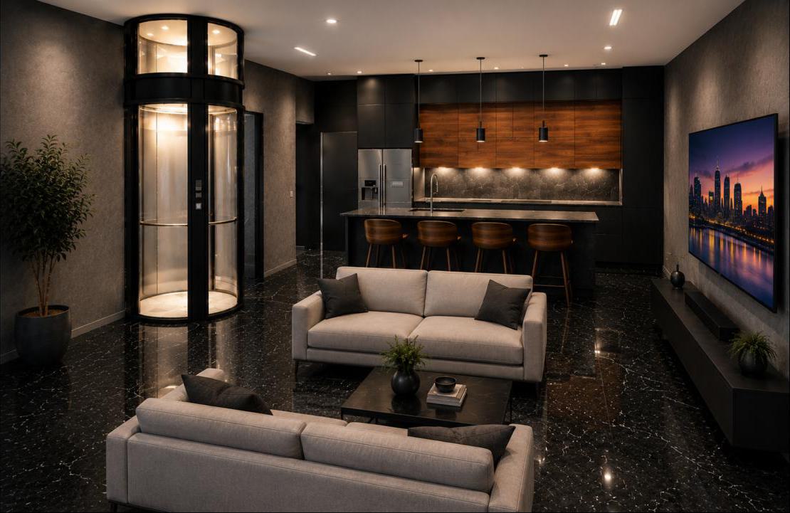 Gaudí Villas Kitchen Interior Rendering